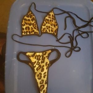 VINTAGE GENUINE LEPORD BIKINI